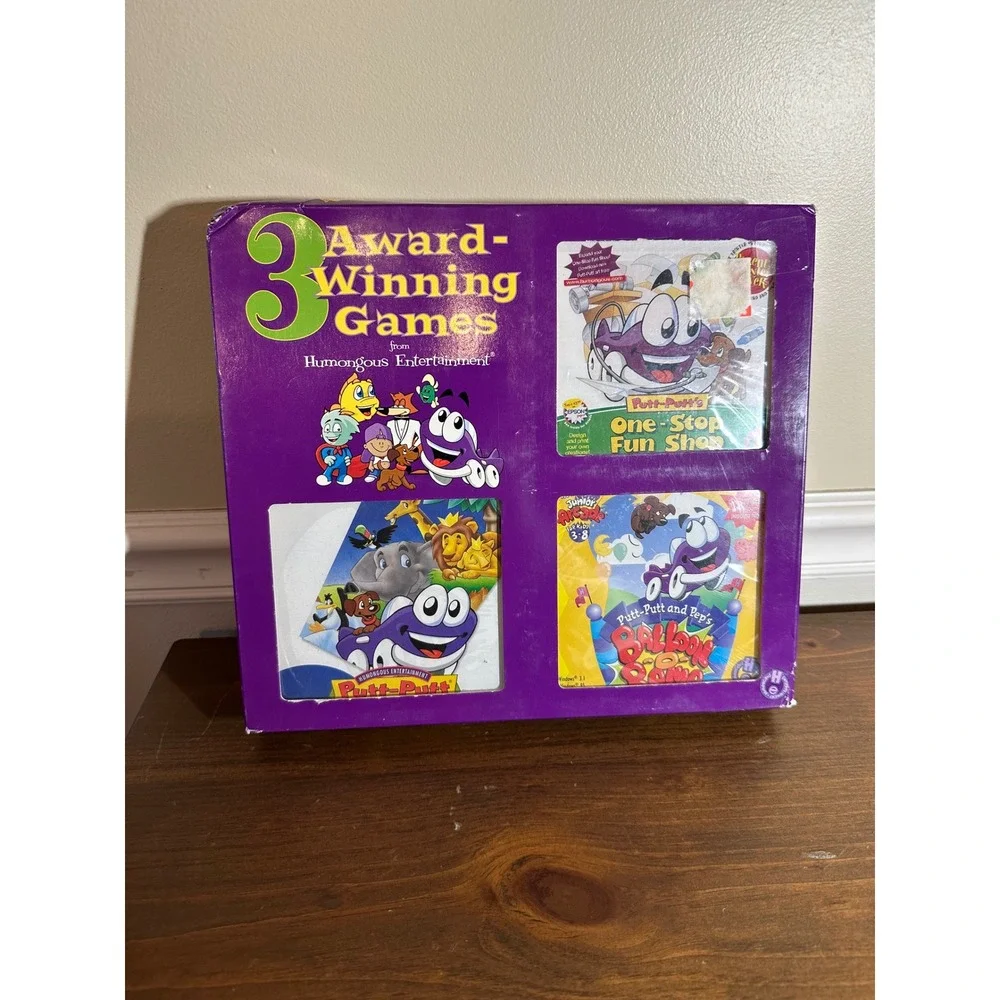 Humongous Entertainment 3 Award Winning Games Putt-Putt PC CD-ROM Vintage Boxset